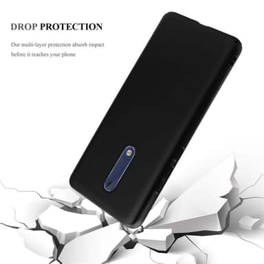 Nokia 5 2017 Suojakuori Kotelo Cover (Musta)