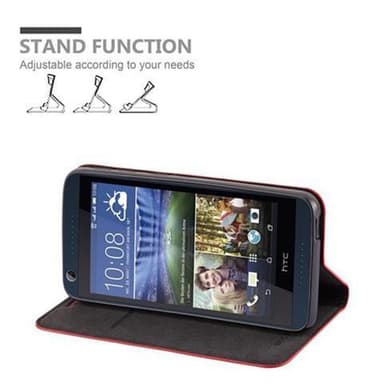 HTC Desire 626G Suojakuori Lompakkokotelo (Punainen)