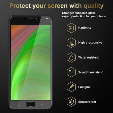 Asus ZenFone 4 MAX (5.5 Zoll) 3x Näytönsuoja Karkaistu