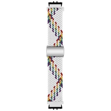 BK Punottu magneettinen ranneke Samsung Galaxy Fit 3 - White Rainbow