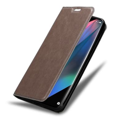 Oppo FIND X3 PRO Suojakuori Lompakkokotelo (Ruskea)