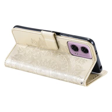 SKALO Motorola Moto G85 5G Mandala lompakkokotelo - Kulta
