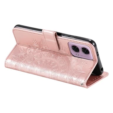 SKALO Motorola Moto G85 5G Mandala lompakkokotelo - Ruusukulta