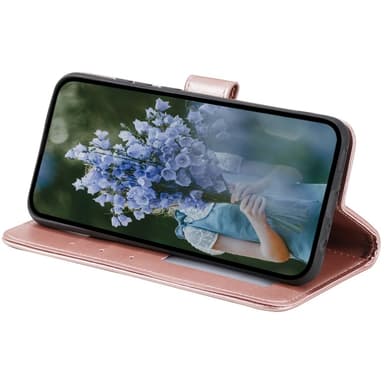 SKALO Motorola Moto G85 5G Mandala lompakkokotelo - Ruusukulta