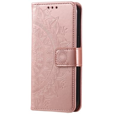 SKALO Motorola Moto G85 5G Mandala lompakkokotelo - Ruusukulta