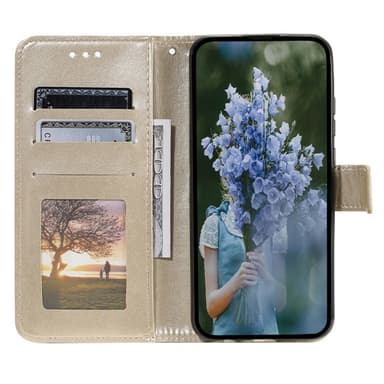 SKALO Motorola Moto G85 5G Mandala lompakkokotelo - Kulta