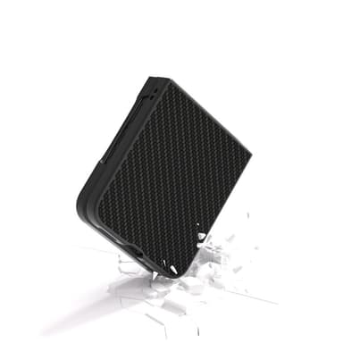 Motorola Razr 50 Ultra 5G SKALO ABEEL Carbon Fiber Suojakuori Musta