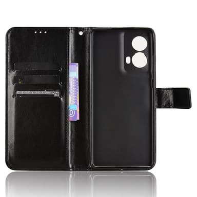 SKALO Motorola Moto G85 5G PU-nahkainen Lompakkokotelo - Musta
