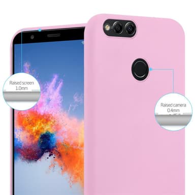 Suojakuori Honor 7X Kotelo (Vaaleanpunainen)