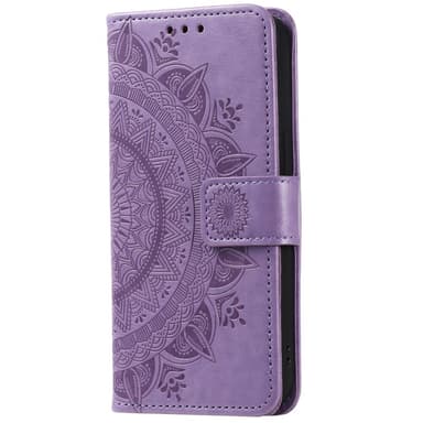 SKALO Motorola Moto G85 5G Mandala lompakkokotelo - Violetti