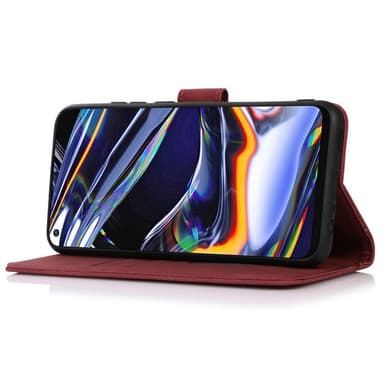 SKALO Motorola Moto G85 5G KHAZNEH Lompakkokotelo PU-nahasta - Punainen
