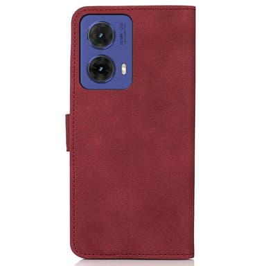 SKALO Motorola Moto G85 5G KHAZNEH Lompakkokotelo PU-nahasta - Punainen