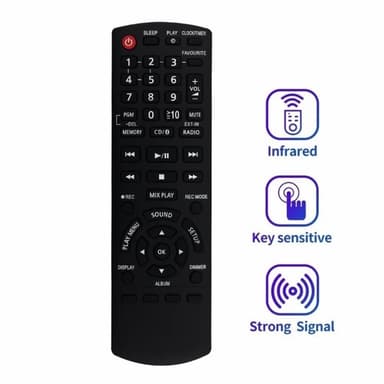 Television kaukosäädin Korvaa N2QAYB001102 Panasonic TV:lle