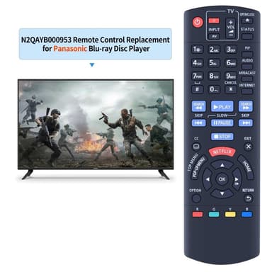 Television kaukosäädin Korvaa N2QAYB000953 Panasonic TV:lle