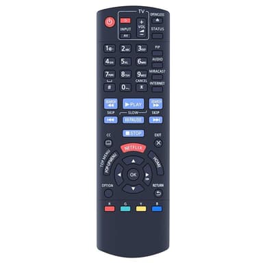 Television kaukosäädin Korvaa N2QAYB000953 Panasonic TV:lle