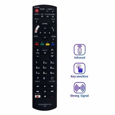 Television kaukosäädin Korvaa N2QAYB0001133 Panasonic TV:lle