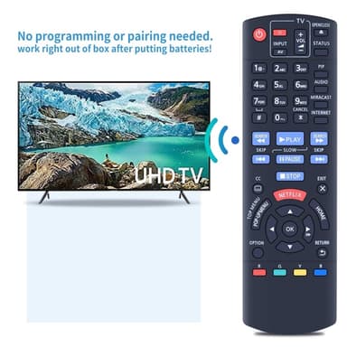 Television kaukosäädin Korvaa N2QAYB000953 Panasonic TV:lle