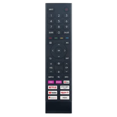 Television kaukosäädin Korvaa ERF3A80 Hisense TV:lle