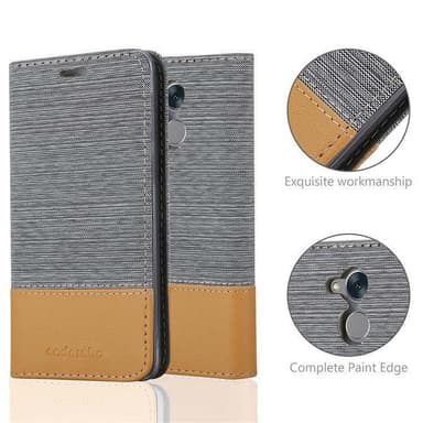 Honor 6C Suojakuori Lompakkokotelo (harmaa)