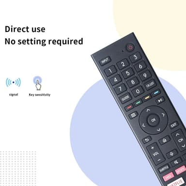 Television kaukosäädin Korvaa ERF3M80H Hisense TV:lle