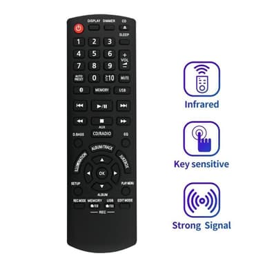 Television kaukosäädin Korvaa N2QAYB001094 Panasonic TV:lle