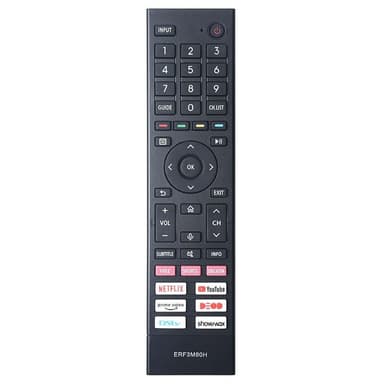 Television kaukosäädin Korvaa ERF3M80H Hisense TV:lle