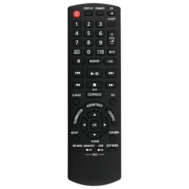 Television kaukosäädin Korvaa N2QAYB001094 Panasonic TV:lle
