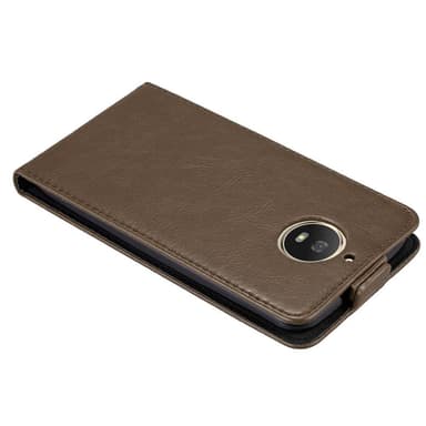 Motorola MOTO G5S Suojakuori Lompakkokotelo (Ruskea)