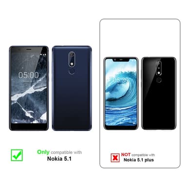 Suojakuori Nokia 5.1 Kotelo (Musta)