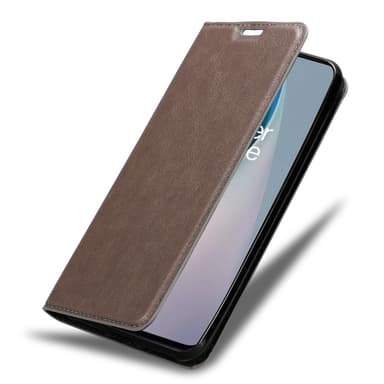 OnePlus Nord N10 5G Suojakuori Lompakkokotelo (Ruskea)