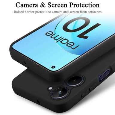 Realme 10 4G Suojakuori Kotelo Case (Musta)