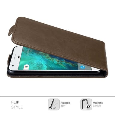 Google PIXEL Suojakuori Lompakkokotelo (Ruskea)