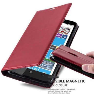 Nokia Lumia 1320 Suojakuori Lompakkokotelo (Punainen)