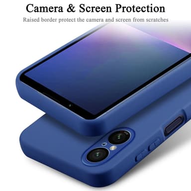 Sony Xperia 5 V Suojakuori Kotelo Case (Sininen)