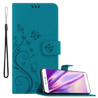 Huawei P8 Suojakuori Lompakkokotelo (Sininen)