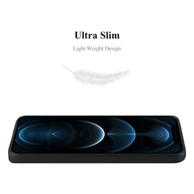 iPhone 12 PRO MAX Suojakuori Kotelo (Musta)