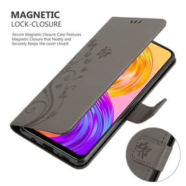 Realme 8 4G / 8 PRO Suojakuori Lompakkokotelo (harmaa)
