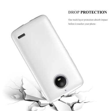 Motorola MOTO E4 Suojakuori Kotelo (Hopea)