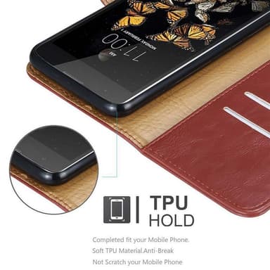 LG K8 2016 Suojakuori Lompakkokotelo (Punainen)