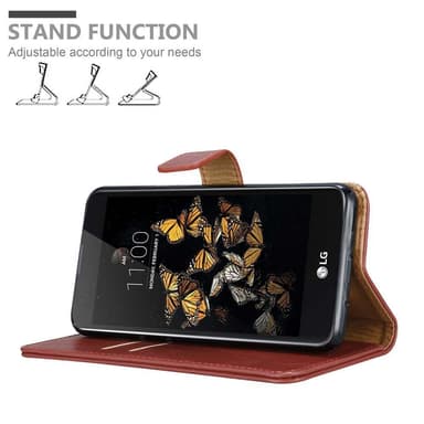 LG K8 2016 Suojakuori Lompakkokotelo (Punainen)