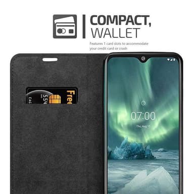 Nokia 7.2 Suojakuori Lompakkokotelo (Punainen)