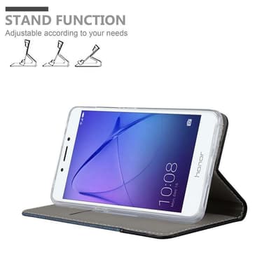 Honor 6A Suojakuori Lompakkokotelo (Sininen)