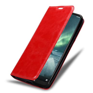 Nokia 7.2 Suojakuori Lompakkokotelo (Punainen)