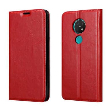 Nokia 7.2 Suojakuori Lompakkokotelo (Punainen)