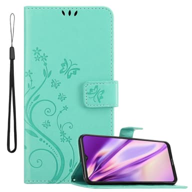 Nokia G10 / G20 Suojakuori Lompakkokotelo (Turkoosi)