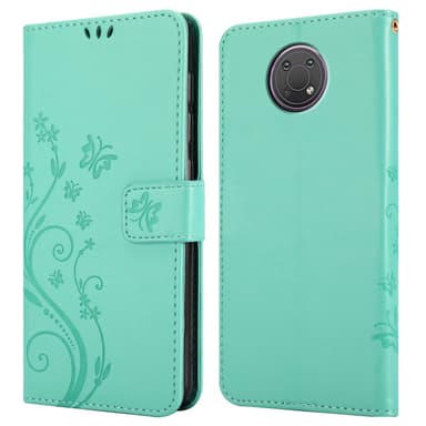 Nokia G10 / G20 Suojakuori Lompakkokotelo (Turkoosi)