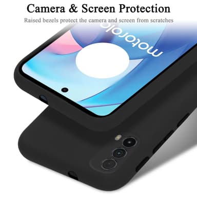 Motorola MOTO E20 / E30 / E40 Suojakuori Kotelo (Musta)