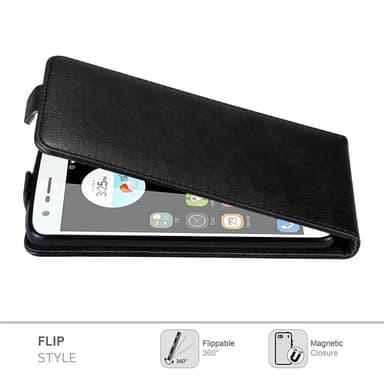 ZTE Blade V8 MINI Suojakuori Lompakkokotelo (Musta)