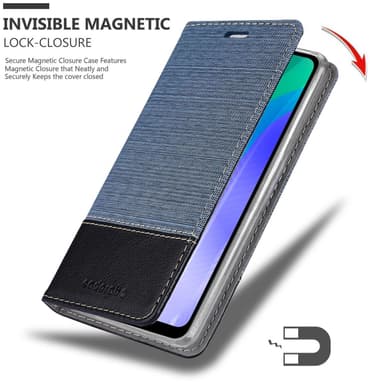 Huawei Y6P Suojakuori Lompakkokotelo (Sininen)