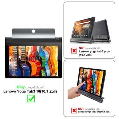 Lenovo Yoga Tab 3 10 (10.1 Zoll) 3x Suojakalvo